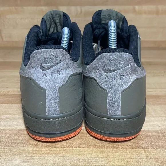 Nike Air Force 1 Low Skive Tech VT Green 2012 Mens 8.5 Womens 10 Orange OG Shoes