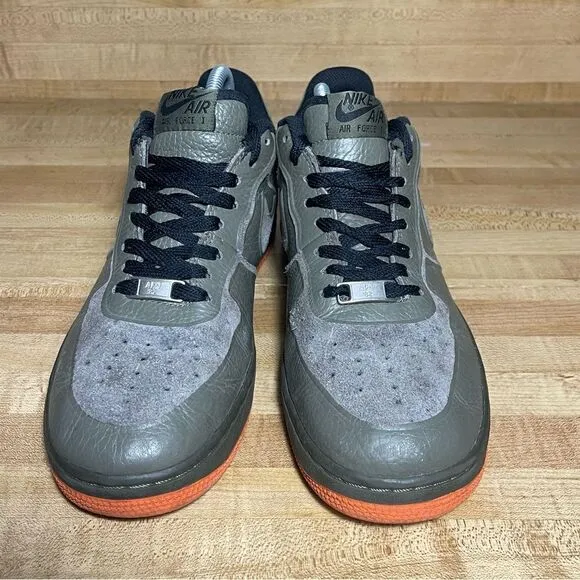 Nike Air Force 1 Low Skive Tech VT Green 2012 Mens 8.5 Womens 10 Orange OG Shoes