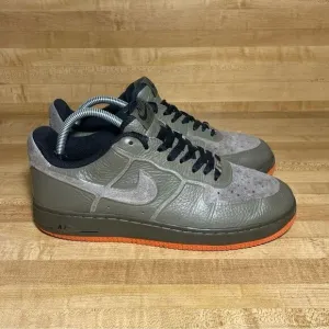 Nike Air Force 1 Low Skive Tech VT Green 2012 Mens 8.5 Womens 10 Orange OG Shoes