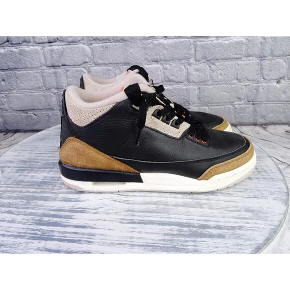 Nike Air Jordan 3 Retro GS Desert Elephant Brown/Black  Youth 6.5Y Women 8 Used