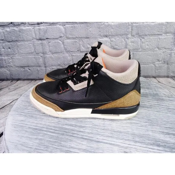 Nike Air Jordan 3 Retro GS Desert Elephant Brown/Black  Youth 6.5Y Women 8 Used