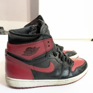 Nike Air Jordan Black and Red Athletic Shoes