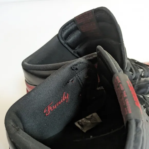 Nike Air Jordan Black and Red Athletic Shoes
