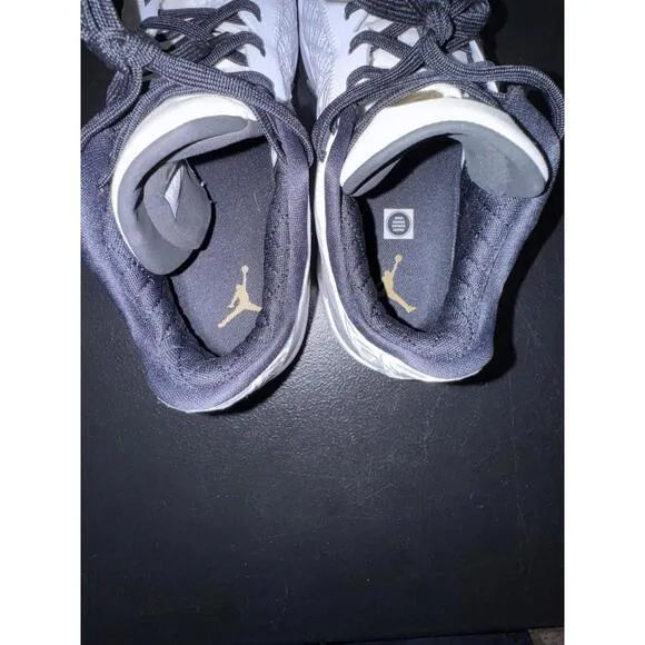 Nike Air Jordan XXXVIII 38 Low White-Metallic Gold-Black Sz 10 [FD2326-107] VNDS