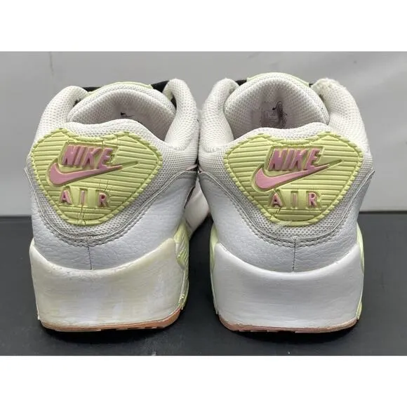 Nike Air Max 90 Pink Barely Rare Volt Leopard Shoes Girls Size 5Y Fast Ship