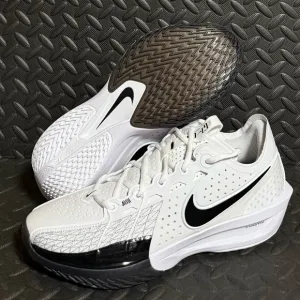 Nike Air Zoom GT Cut 3 White Black Basketball Shoes Mens Size 10
