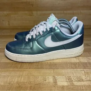 Nike Air Force 1 '07 LV8 Fresh Mint Mens Size 10 Shoes Iridescent Metallic
