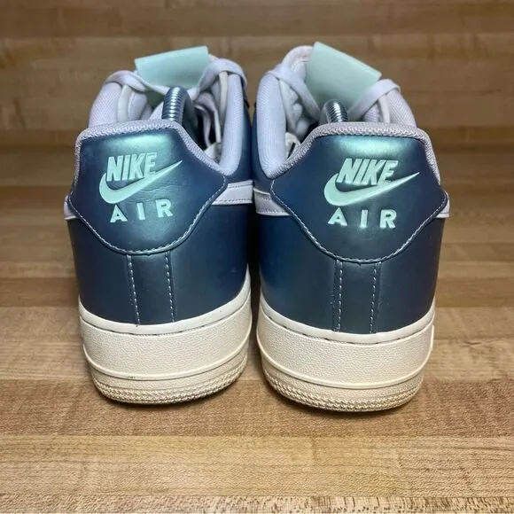Nike Air Force 1 '07 LV8 Fresh Mint Mens Size 10 Shoes Iridescent Metallic