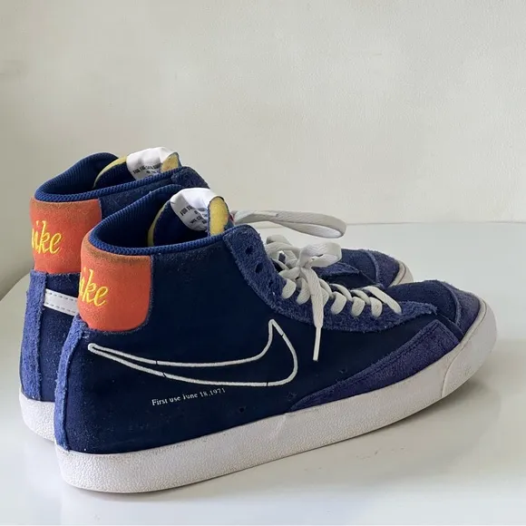 Nike Blazer Mid ‘77 First Use Deep Royal Blue Shoes DC3433 400 Size 10.5