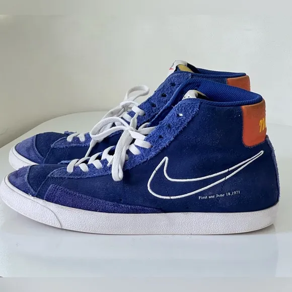 Nike Blazer Mid ‘77 First Use Deep Royal Blue Shoes DC3433 400 Size 10.5