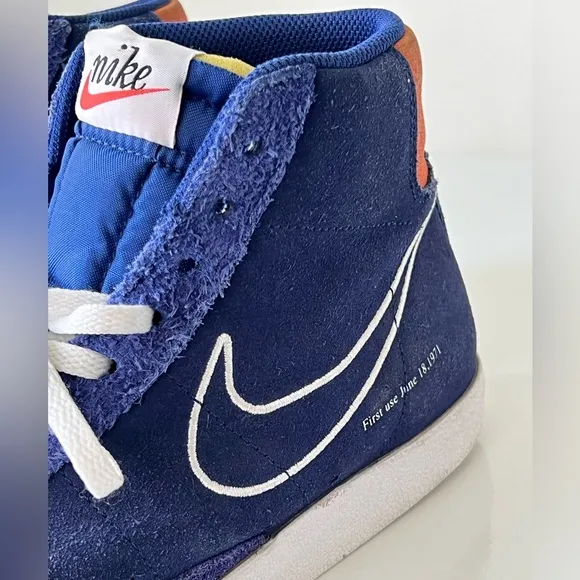 Nike Blazer Mid ‘77 First Use Deep Royal Blue Shoes DC3433 400 Size 10.5