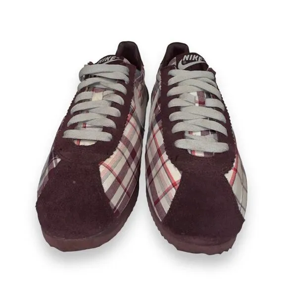 Nike Cortez '72 &quot;Burgundy Plaid&quot; 385395-602 Super RARE Women's 7.5