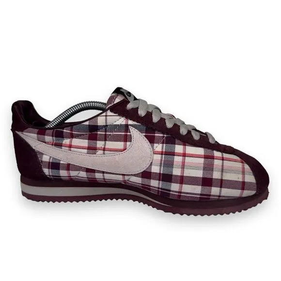 Nike Cortez '72 &quot;Burgundy Plaid&quot; 385395-602 Super RARE Women's 7.5
