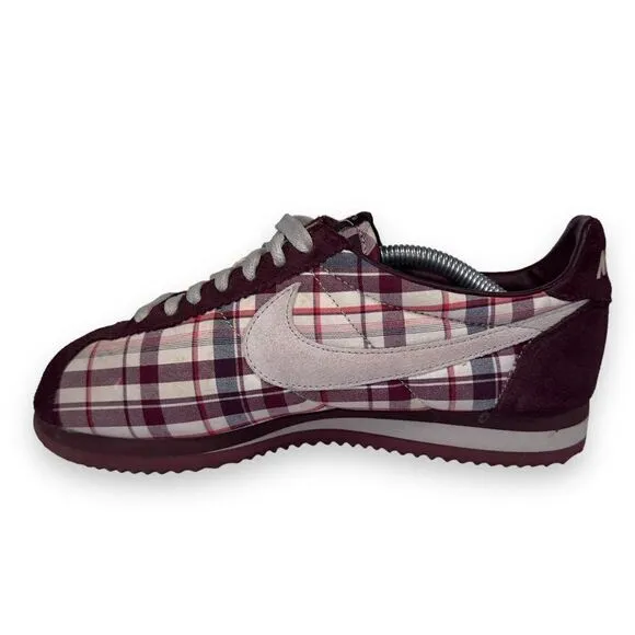Nike Cortez '72 &quot;Burgundy Plaid&quot; 385395-602 Super RARE Women's 7.5