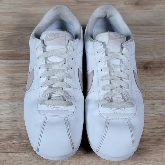 Nike Cortez Shoes Womens Size 9.5 White Platinum Leather Sneakers DN1791-105