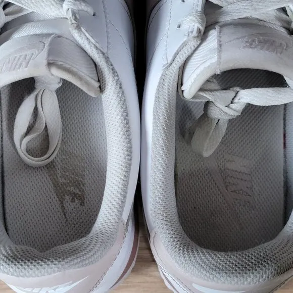 Nike Cortez Shoes Womens Size 9.5 White Platinum Leather Sneakers DN1791-105