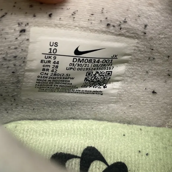 NIKE Crater Remixa White Photon Dust DC6916-100 Shoes Men`s 10