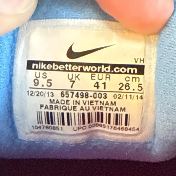 Nike‎ Dual Fusion ST3 Women Black Pink Blue Running Shoes 9.5 #657498-003