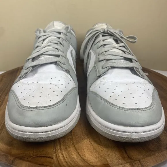 Nike Dunk Low Grey Fog Mens White And Grey Size 14 Low Top Shoes Sneakers