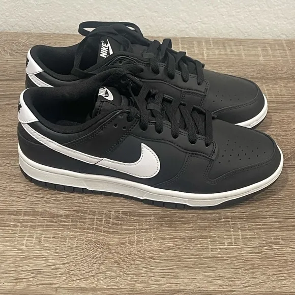 Nike Dunk Low Retro Men's Black and White Sneakers