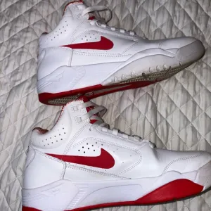 Nike Flight red and white shoes. Size 10.5