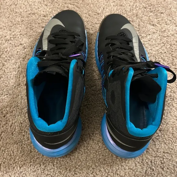 Nike Hyperdunk  Lunarlon Black and Blue Basketball Shoe Men’s Size 10