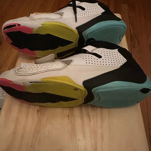 Nike Jordan Zion 2 White/Volt-Black-Dynamic Turquoise Men Sneakers Shoes
