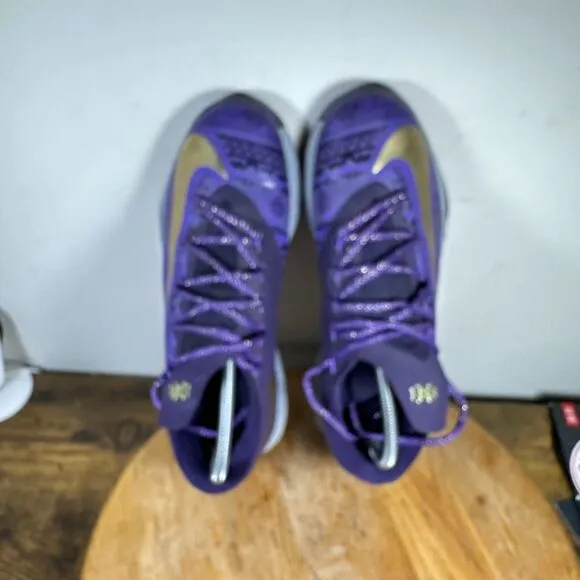 Nike KD VI 6 Black History Month Purple Black Shoes Men's Size 9 646742-500