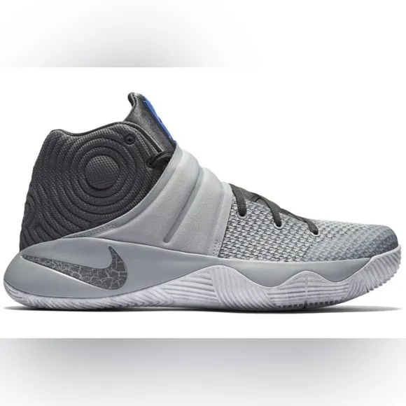 Nike Kyrie 2 Basketball Shoes Boys GS Youth Size 5.5 Gray Blue Irving Athletic