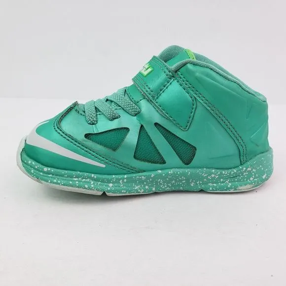 Nike Lebron X TD Kids Size 8C Seafoam Green Fashion Sneaker Shoes 543566 303