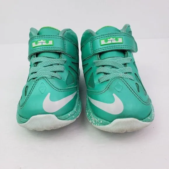 Nike Lebron X TD Kids Size 8C Seafoam Green Fashion Sneaker Shoes 543566 303