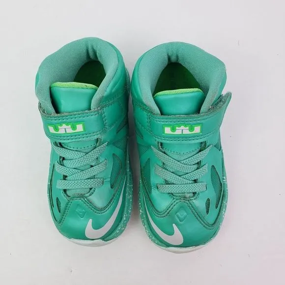 Nike Lebron X TD Kids Size 8C Seafoam Green Fashion Sneaker Shoes 543566 303