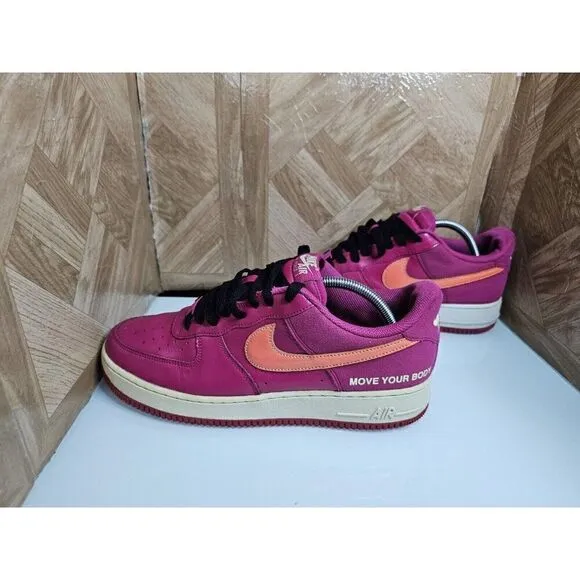 Nike Men's Air Force 1 &quot;Keep Your Body&quot; Fashion Purple Size 10.5.   241