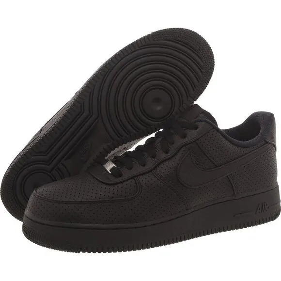 Nike Mens Air Force 1 SP Black Leather Casual And Fashion Sneakers Shoes New