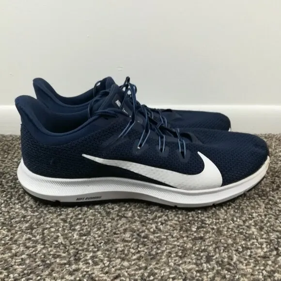 Nike Quest 2 Blue White Running Shoes Sneakers CI3801-400 Mens Size 10.5