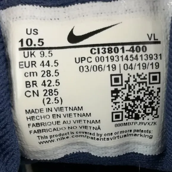 Nike Quest 2 Blue White Running Shoes Sneakers CI3801-400 Mens Size 10.5