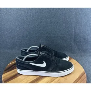 Nike Zoom Stefan Janoski SB OG Mens Size 12 Shoes Black Suede Skate Sneakers
