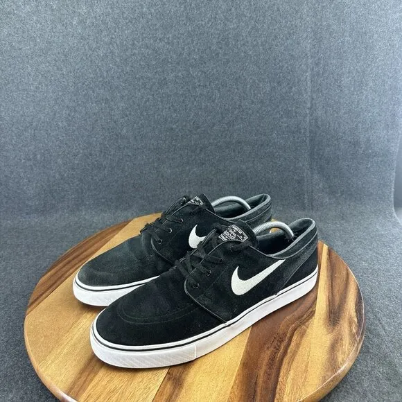 Nike Zoom Stefan Janoski SB OG Mens Size 12 Shoes Black Suede Skate Sneakers