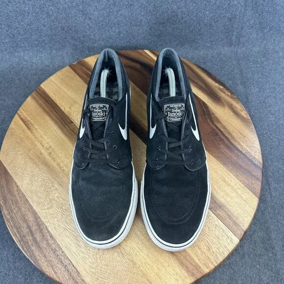 Nike Zoom Stefan Janoski SB OG Mens Size 12 Shoes Black Suede Skate Sneakers