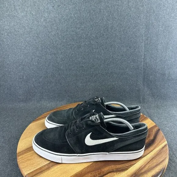 Nike Zoom Stefan Janoski SB OG Mens Size 12 Shoes Black Suede Skate Sneakers