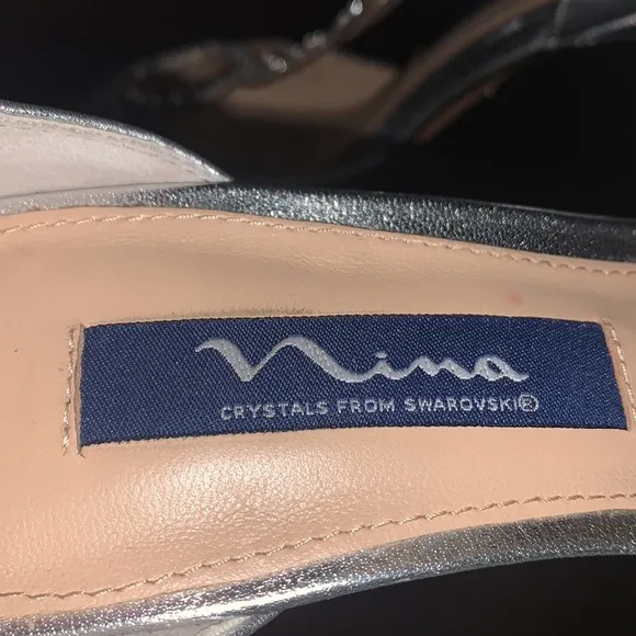 Nina Swarovski Crystal Shoes size 6M