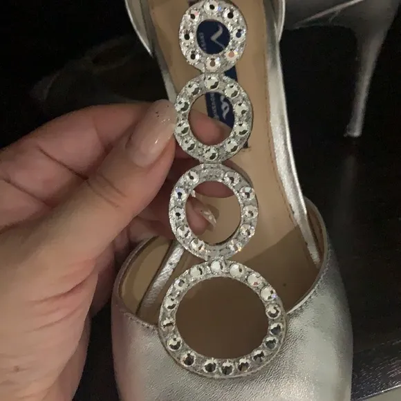 Nina Swarovski Crystal Shoes size 6M