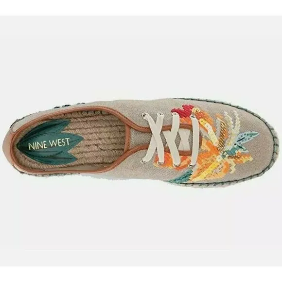 Nine West Guinup linen Oxford espadrille