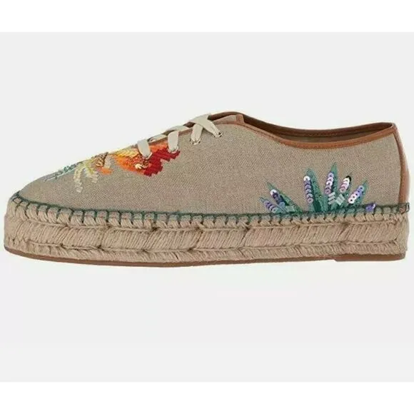 Nine West Guinup linen Oxford espadrille