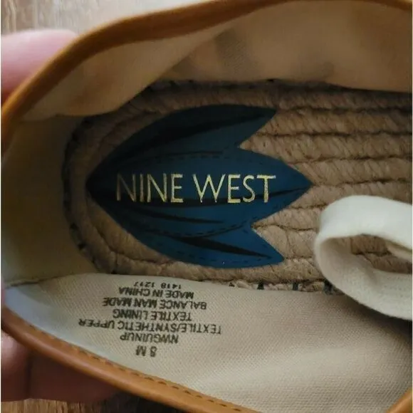 Nine West Guinup linen Oxford espadrille