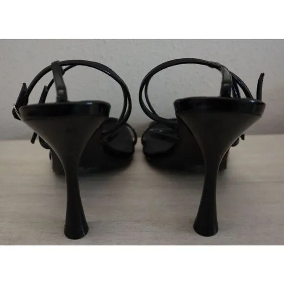 Nine West WNAVES3 Women's Sz 10 M Black Aves Strappy Dress Sandals SIB