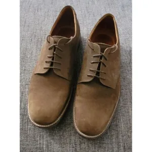Nordstrom Men's Brown Suede Nubuck Lace Up Shoes Size 11.5 Made‎ In Brazil