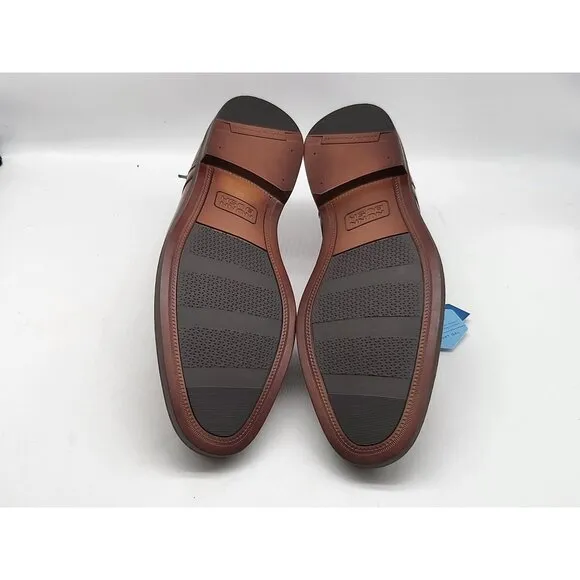 Nunn Bush Brown Leather Oxford Mens Dress Shoes W/Comfort Gel Sole 9M