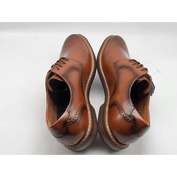 Nunn Bush Brown Leather Oxford Mens Dress Shoes W/Comfort Gel Sole 9M