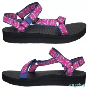 NWB Teva midform universal strappy sandals triton raspberry sorbet